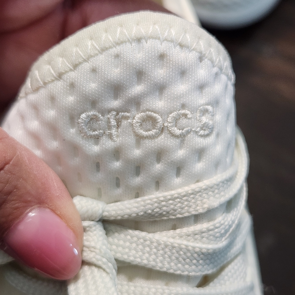 Crocs LiteRide 360 Pacer Sneakers Ivory Women's Size 9 Comfort Walking Shoes - Picture 8 of 10